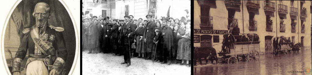 El duque de Castroterreño / Agentes entre la multitud, años 20 / Inundación en la calle Esgueva, 1926