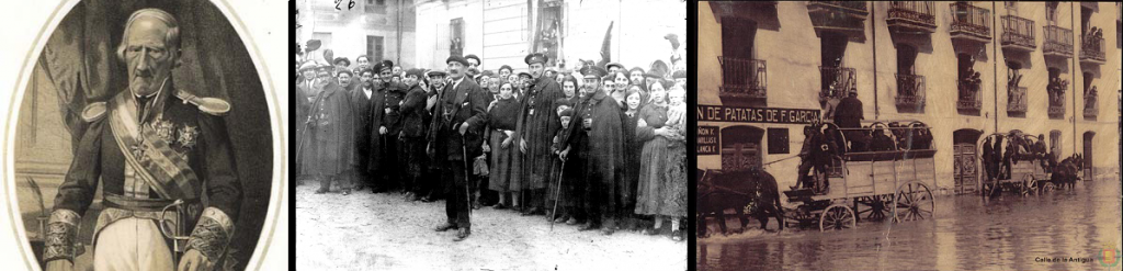 El  duque de Castroterreño / Agentes entre la multitud, años 20 / Inundación en la calle Esgueva, 1926