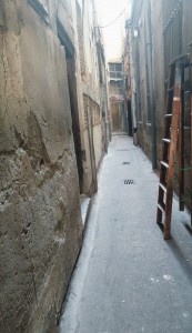 La calle de Torneros de Valladolid. 