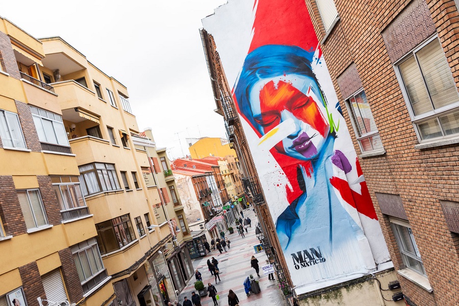 Mural en la calle de la Mantería