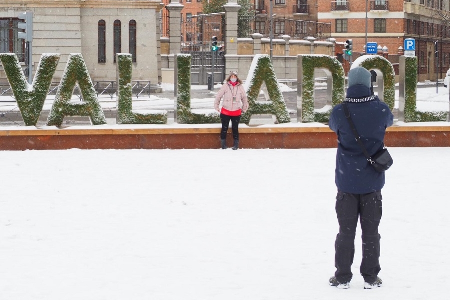 valladolid con nieve